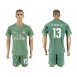 Real Madrid #13 K.Casilla Green Goalkeeper Soccer Club Jersey