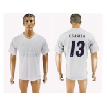 Real Madrid #13 K.Casilla Marine Environmental Protection Home Soccer Club Jersey 1