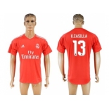 Real Madrid #13 K.Casilla Red Goalkeeper Soccer Club Jersey