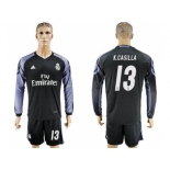 Real Madrid #13 K.Casilla Sec Away Long Sleeves Soccer Club Jersey 1