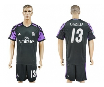 Real Madrid #13 K.Casilla Sec Away Soccer Club Jersey