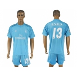 Real Madrid #13 K.Casilla Sky Blue Goalkeeper Soccer Club Jersey