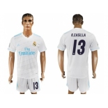 Real Madrid #13 K.Casilla White Home Soccer Club Jersey 1