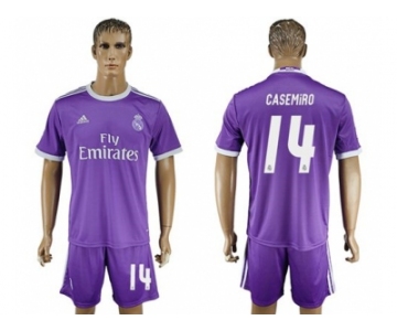 Real Madrid #14 Casemiro Away Soccer Club Jersey6