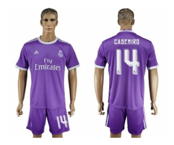 Real Madrid #14 Casemiro Away Soccer Club Jersey7