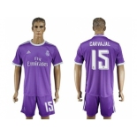 Real Madrid #15 Carvajal Away Soccer Club Jersey