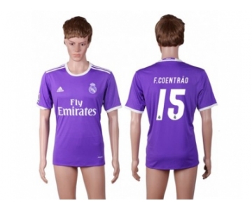 Real Madrid #15 F.Coentrao Away Soccer Club Jersey3