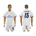 Real Madrid #15 F.Coentrao White Home Soccer Club Jersey2