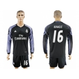 Real Madrid #16 Kovacic Sec Away Long Sleeves Soccer Club Jersey 1