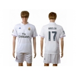 Real Madrid #17 Arbeloa White Home Soccer Club Jersey1