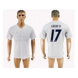 Real Madrid #17 Lucas V. Marine Environmental Protection Home Soccer Club Jersey 1