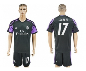 Real Madrid #17 Lucas V. Sec Away Soccer Club Jersey