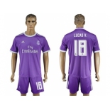 Real Madrid #18 Lucas V. Away Soccer Club Jersey