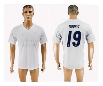 Real Madrid #19 Modric Marine Environmental Protection Home Soccer Club Jersey 1