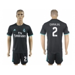 Real Madrid #2 Carvajal Away Soccer Club Jersey 1