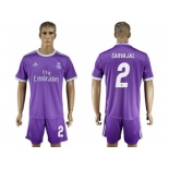 Real Madrid #2 Carvajal Away Soccer Club Jersey3