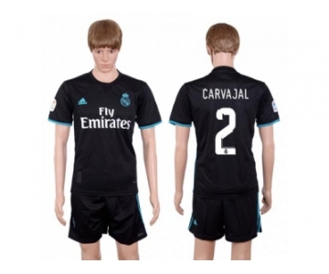 Real Madrid #2 Carvajal Away Soccer Club Jersey