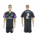 Real Madrid #2 Carvajal Sec Away Soccer Club Jersey