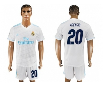 Real Madrid #20 Asensio White Home Soccer Club Jersey 2