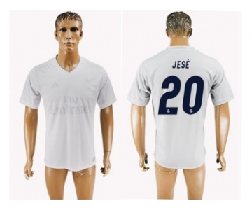 Real Madrid #20 Jese Marine Environmental Protection Home Soccer Club Jersey 1