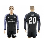 Real Madrid #20 Jese Sec Away Long Sleeves Soccer Club Jersey