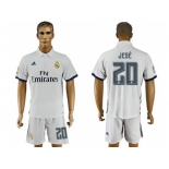 Real Madrid #20 Jese White Home Soccer Club Jersey2