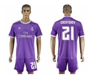 Real Madrid #21 Cheryshev Away Soccer Club Jerse