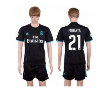 Real Madrid #21 Morata Away Soccer Club Jersey