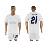 Real Madrid #21 Morata Marine Environmental Protection Home Soccer Club Jersey