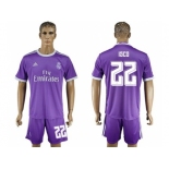 Real Madrid #22 Isco Away Soccer Club Jerse6