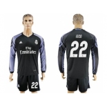 Real Madrid #22 Isco Sec Away Long Sleeves Soccer Club Jersey 1