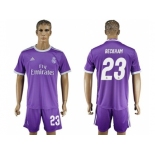 Real Madrid #23 Beckham Away Soccer Club Jersey 1