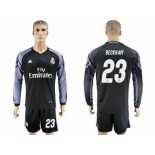 Real Madrid #23 Beckham Sec Away Long Sleeves Soccer Club Jersey