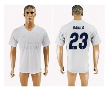 Real Madrid #23 Danilo Marine Environmental Protection Home Soccer Club Jersey 1