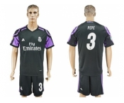 Real Madrid #3 Pepe Sec Away Soccer Club Jersey