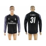 Real Madrid #31 R.Yanez Sec Away Long Sleeves Soccer Club Jersey 1