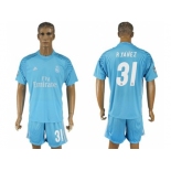 Real Madrid #31 R.Yanez Sky Blue Goalkeeper Soccer Club Jersey