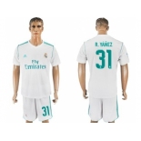 Real Madrid #31 R.Yanez White Home Soccer Club Jersey