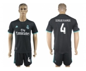 Real Madrid #4 Sergio Ramos Away Soccer Club Jersey 1