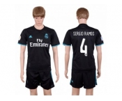 Real Madrid #4 Sergio Ramos Away Soccer Club Jersey