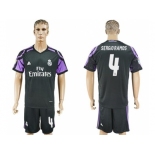 Real Madrid #4 Sergio Ramos Sec Away Soccer Club Jersey