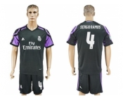 Real Madrid #4 Sergio Ramos Sec Away Soccer Club Jersey