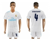 Real Madrid #4 Sergio Ramos White Home Soccer Club Jersey 2