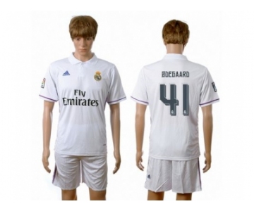 Real Madrid #41 Odegaard White Home Soccer Club Jersey