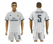 Real Madrid #5 Coentrao White Home Soccer Club Jersey