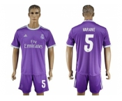 Real Madrid #5 Varane Away Soccer Club Jersey 3