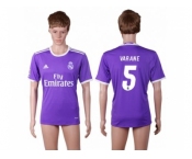 Real Madrid #5 Varane Away Soccer Club Jersey4