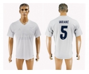 Real Madrid #5 Varane Marine Environmental Protection Home Soccer Club Jersey 1