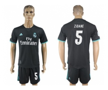 Real Madrid #5 Zidane Away Soccer Club Jersey 2