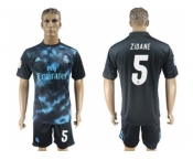 Real Madrid #5 Zidane Away Soccer Club Jersey 4